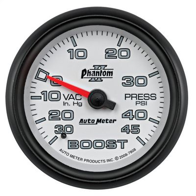 Auto Meter Phantom II Vacuum / Boost - 7808